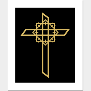 Cross of Jesus Christ and crown of thorns Posters and Art